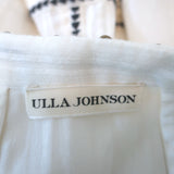 Ulla Johnson Midi Dress Vanita White Embroidered Cotton Gauze Size 2 Long Sleeve
