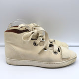 Derek Lam Lace-Up High Top Sneakers Serena Ivory Suede Size 37