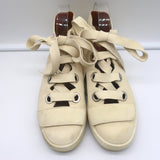Derek Lam Lace-Up High Top Sneakers Serena Ivory Suede Size 37