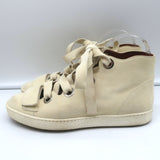 Derek Lam Lace-Up High Top Sneakers Serena Ivory Suede Size 37
