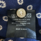 Isabel Marant Etoile Blouse Lainey Navy Printed Cotton Size 34 Long Sleeve Top