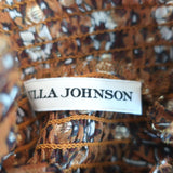 Ulla Johnson Maxi Dress Constantine Ochre Lurex Floral Print Silk Size 0