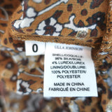 Ulla Johnson Maxi Dress Constantine Ochre Lurex Floral Print Silk Size 0