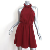 Haute Hippie Asymmetric-Back Mini Dress Wine Size Extra Small NEW