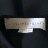 Stella McCartney Petal Sleeve Shift Dress Black Stretch Crepe Size 38