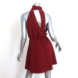 Haute Hippie Asymmetric-Back Mini Dress Wine Size Extra Small NEW
