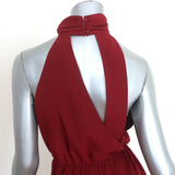 Haute Hippie Asymmetric-Back Mini Dress Wine Size Extra Small NEW