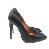 Alaia Pumps Black Leather Size 36.5 Almond Toe Heels