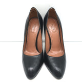 Alaia Pumps Black Leather Size 36.5 Almond Toe Heels