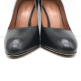 Alaia Pumps Black Leather Size 36.5 Almond Toe Heels