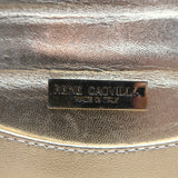 Rene Caovilla Crystal-Embellished Rectangular Clutch Gold Small Shoulder Bag