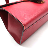 Gucci GG Marmont Small Top Handle Bag Red Grained Leather Crossbody