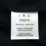 IRO Sleeveless Tiered Mini Dress Frigye Black Printed Silk Size 36