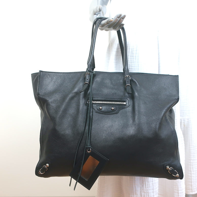 Balenciaga, Bags, Balenciaga Papier Tote Bag Black