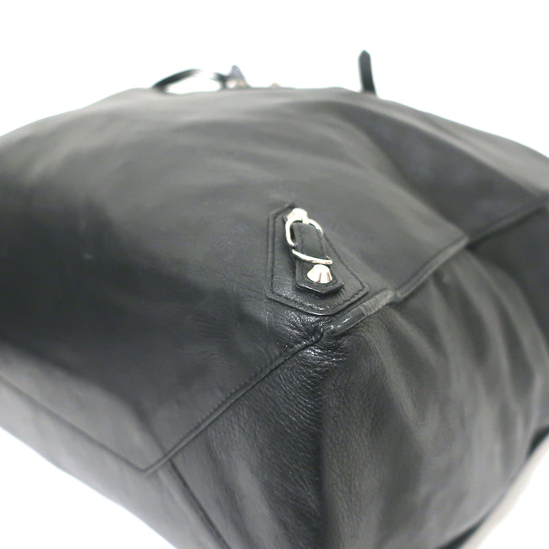 Balenciaga Papier A4 Tote Black Leather Large Shoulder Bag