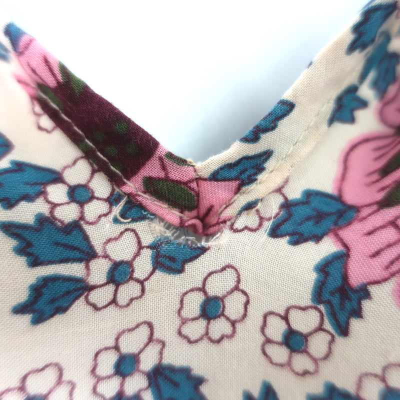 Natalie Martin Stevie Tassel Dress Blush Floral Print Rayon Size Small