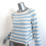 360 Cashmere Sweater Nariko Blue/White Stripe Size Extra Small