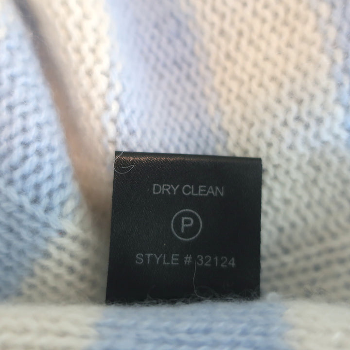 360 Cashmere Sweater Nariko Blue/White Stripe Size Extra Small