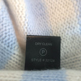 360 Cashmere Sweater Nariko Blue/White Stripe Size Extra Small
