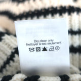 Veronica Beard V-Neck Sweater Kaela Cream/Navy Striped Knit Size Small