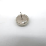 Chanel 99C Coco Mark Clear CC Button Earrings