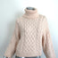 Isabel Marant Etoile Turtleneck Sweater Ingrid Ecru Cable Knit Size 36