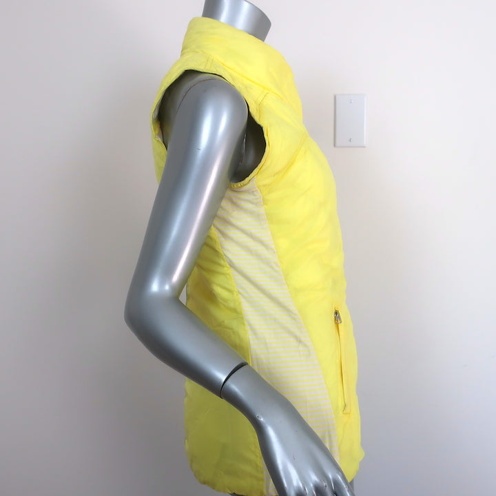 Lululemon What The Fluff Reversible Down Vest Clarity Yellow Size 6