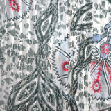 Isabel Marant Tie-Sleeve Blouse White Printed Chiffon Size 36 V-Neck Top