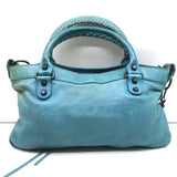 Balenciaga Classic First Bag Turquoise Leather Small Shoulder Bag