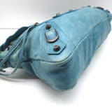 Balenciaga Classic First Bag Turquoise Leather Small Shoulder Bag