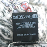 Isabel Marant Tie-Sleeve Blouse White Printed Chiffon Size 36 V-Neck Top