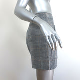 Veronica Beard Mini Skirt Fisher Navy/Multi Linen-Cotton Houndstooth Size 2 NEW