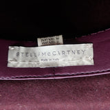 Stella McCartney Fedora Hat Burgundy Wool Felt Size 56
