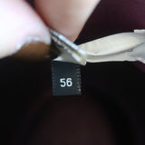 Stella McCartney Fedora Hat Burgundy Wool Felt Size 56