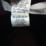 Stella McCartney Fedora Hat Burgundy Wool Felt Size 56