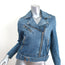 Rag & Bone Abbey Denim Moto Jacket Blue Cotton Size Extra Small
