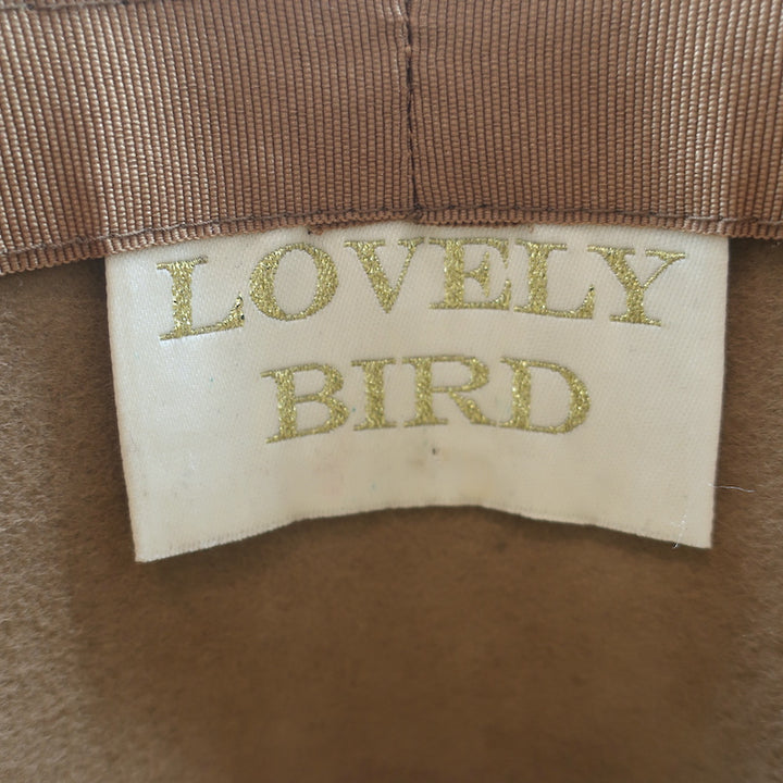 Lovely Bird Braided Band Fedora Hat Brown Wool Felt