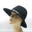 Rag & Bone Floppy Brim Fedora Hat with Leather Band Black Size Medium