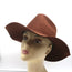 Janessa Leone Kit Fedora Oak Brown Wool Felt Size Small Packable Hat