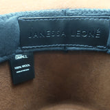 Janessa Leone Kit Fedora Oak Brown Wool Felt Size Small Packable Hat