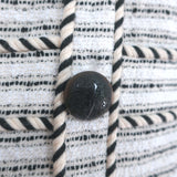 Veronica Beard Sleeveless Mini Dress Kama White/Black Striped Tweed Size 2