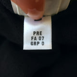 St. John Sport Pleated Hem Dress Black Wool-Blend Size Small Short Sleeve Shift