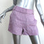Veronica Beard Kimm Shorts Lilac Linen Herringbone Size 4