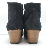Isabel Marant Dicker Ankle Boots Black Suede Size 38 Western Booties