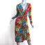 Le Superbe Twist-Front Dress Rain-Boa Snake Print Stretch Jersey Size Small NEW