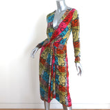 Le Superbe Twist-Front Dress Rain-Boa Snake Print Stretch Jersey Size Small NEW