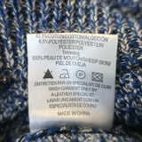 Sandro Metallic Tweed Knit Cardigan Blue Linen-Blend Size 3 Snap Front Sweater