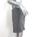 Veronica Beard Mini Skirt Fisher Gray Stretch Linen Herringbone Size 8