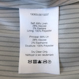 Veronica Beard Mini Skirt Fisher Gray Stretch Linen Herringbone Size 8