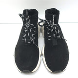 Balenciaga Speed Lace-Up Sock Sneakers Black Knit Size 39